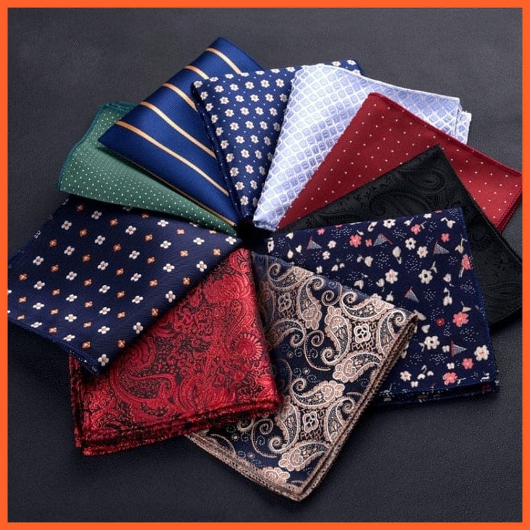 whatagift.com.au Handkerchief Vintage Paisley Men British Design Floral Print Pocket Square Handkerchief