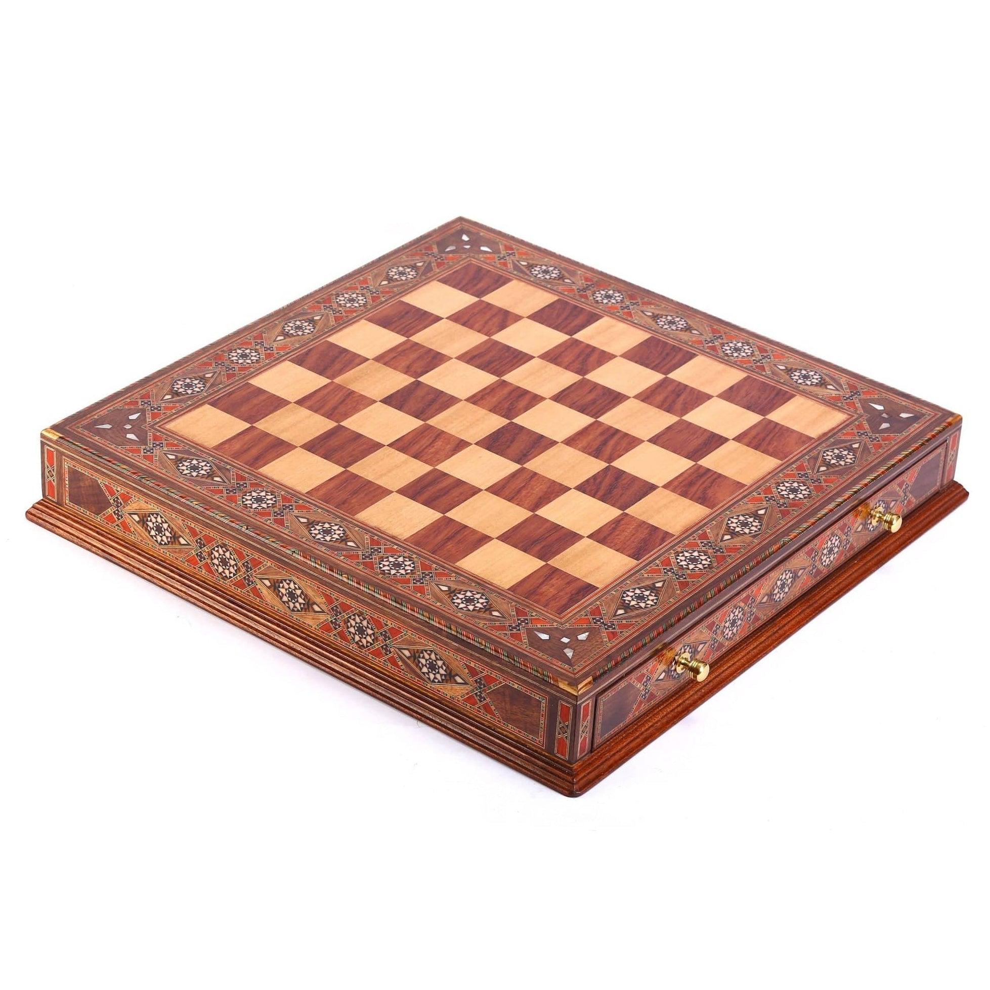 Handmade Vintage Chess Board | Wooden Board & Hand Crafted Roman Pieces | Classic Chess Board | whatagift.com.au.