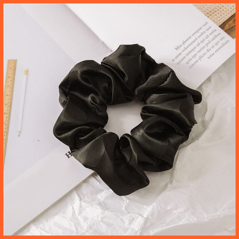 whatagift.com.au Handmade Women Silk Elastic Scrunchies | Multicolor Hair Band