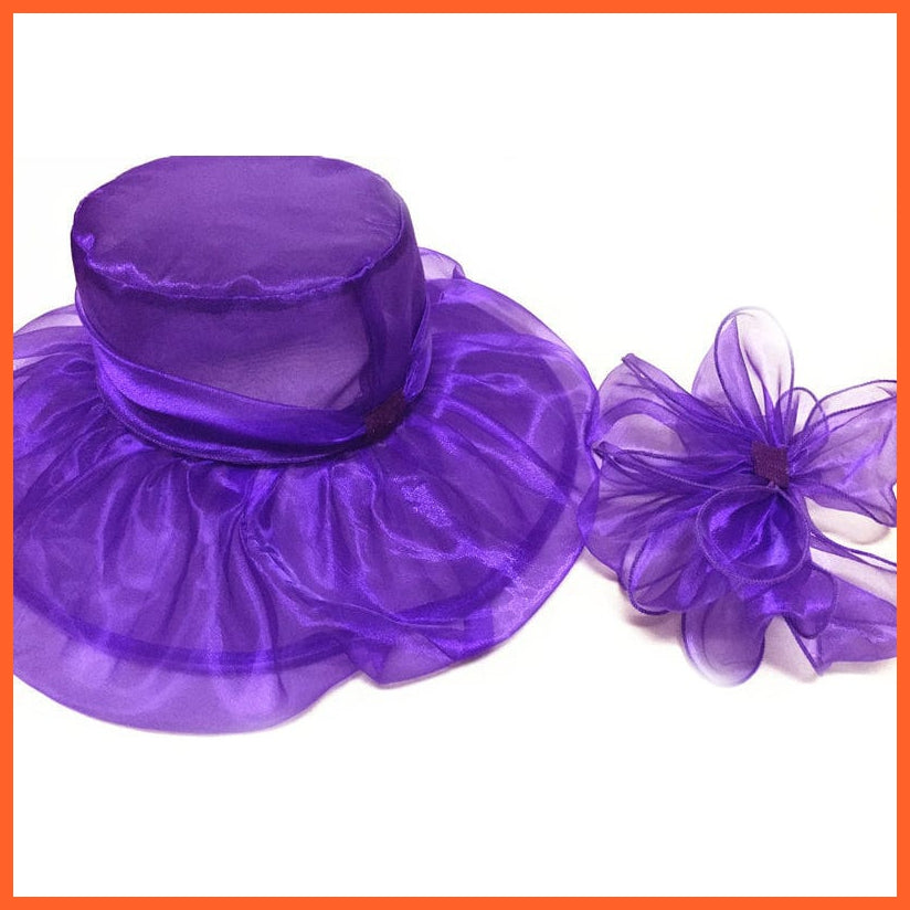 whatagift.com.au Hats Elegant Fashion Women's Church Hats | Summer Sun Wide Brim Sea Beach Hat