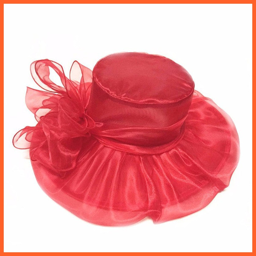 whatagift.com.au Hats Elegant Fashion Women's Church Hats | Summer Sun Wide Brim Sea Beach Hat