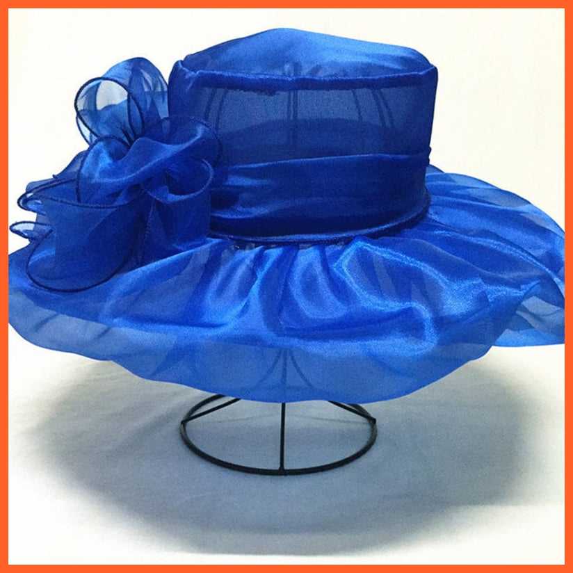 whatagift.com.au Hats Elegant Fashion Women's Church Hats | Summer Sun Wide Brim Sea Beach Hat