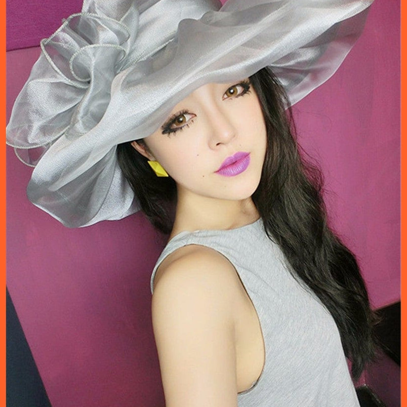 whatagift.com.au Hats Elegant Fashion Women's Church Hats | Summer Sun Wide Brim Sea Beach Hat