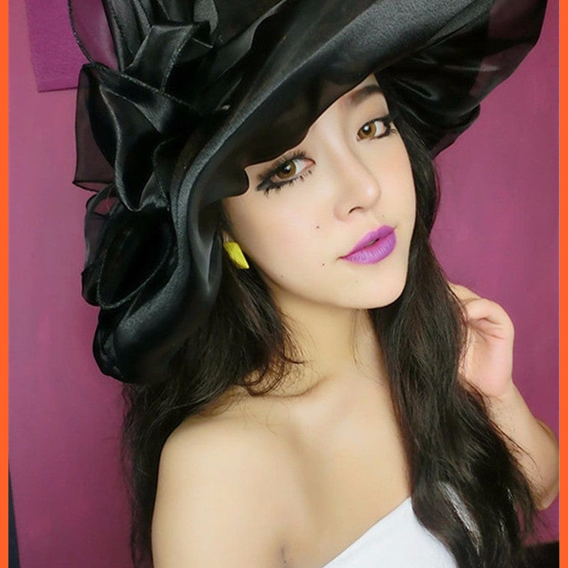 whatagift.com.au Hats Elegant Fashion Women's Church Hats | Summer Sun Wide Brim Sea Beach Hat