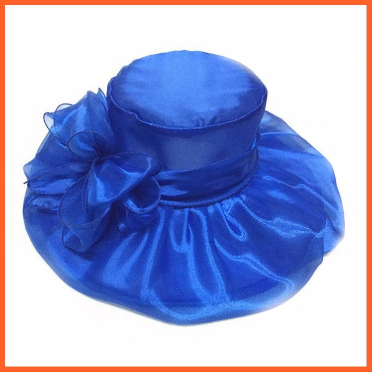 whatagift.com.au Hats Elegant Fashion Women's Church Hats | Summer Sun Wide Brim Sea Beach Hat