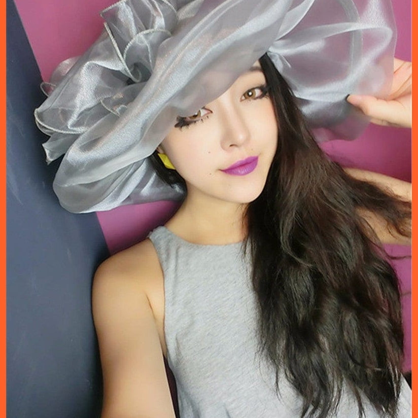 whatagift.com.au Hats Elegant Fashion Women's Church Hats | Summer Sun Wide Brim Sea Beach Hat