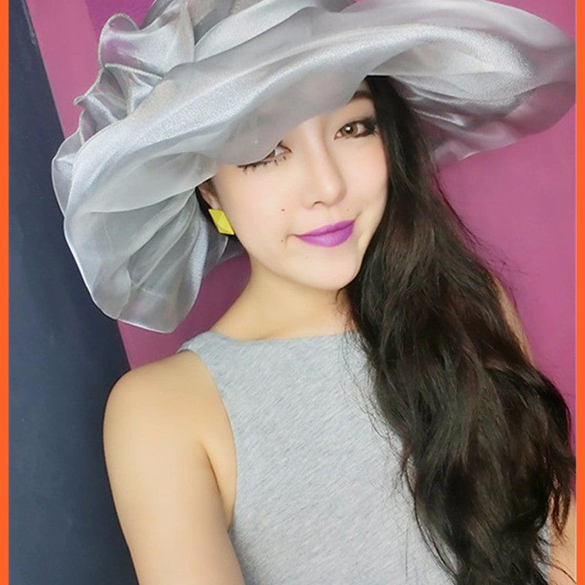 whatagift.com.au Hats Elegant Fashion Women's Church Hats | Summer Sun Wide Brim Sea Beach Hat