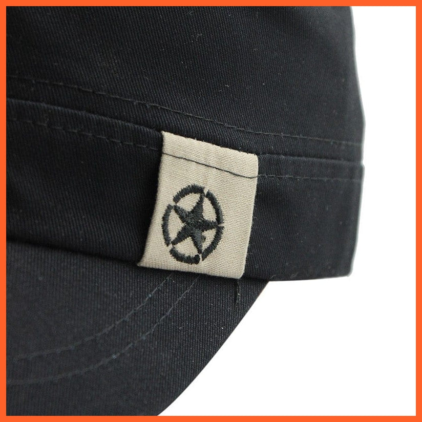 whatagift.com.au Hats New Fashion Sun Casual Military Hat | Vintage Cotton Sailor Patrol Fatigue Hats