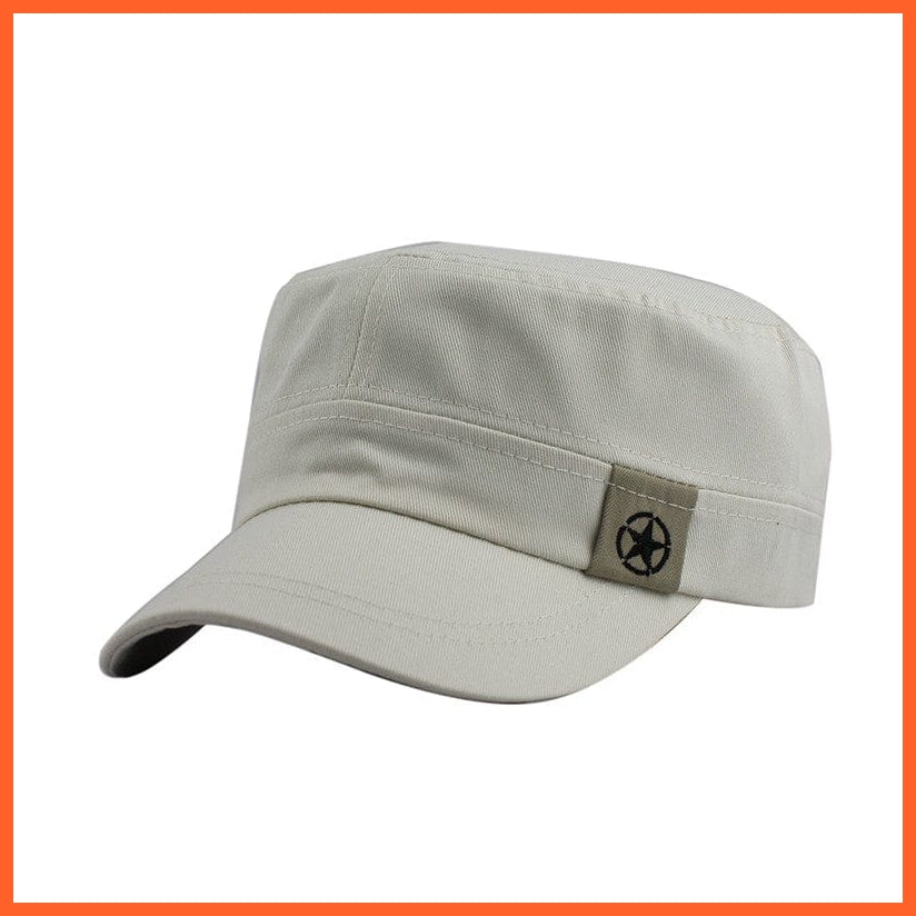 whatagift.com.au Hats New Fashion Sun Casual Military Hat | Vintage Cotton Sailor Patrol Fatigue Hats
