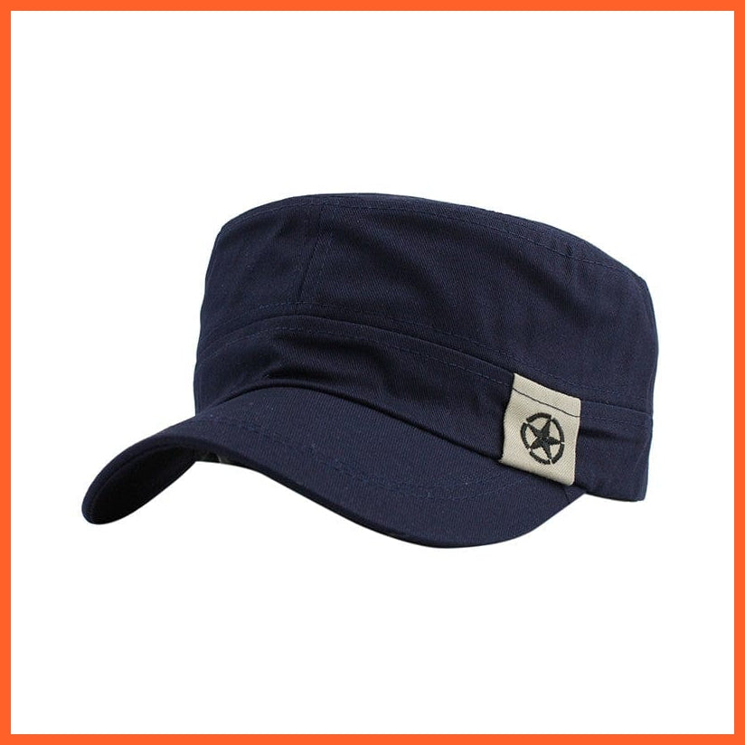 whatagift.com.au Hats New Fashion Sun Casual Military Hat | Vintage Cotton Sailor Patrol Fatigue Hats