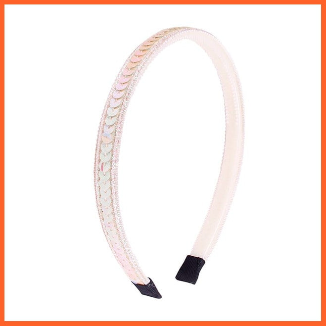 whatagift.com.au Headband 14 Candygirl Glitter Girls Headband | Rainbow Sparkly Sequin Star Hair Accessories