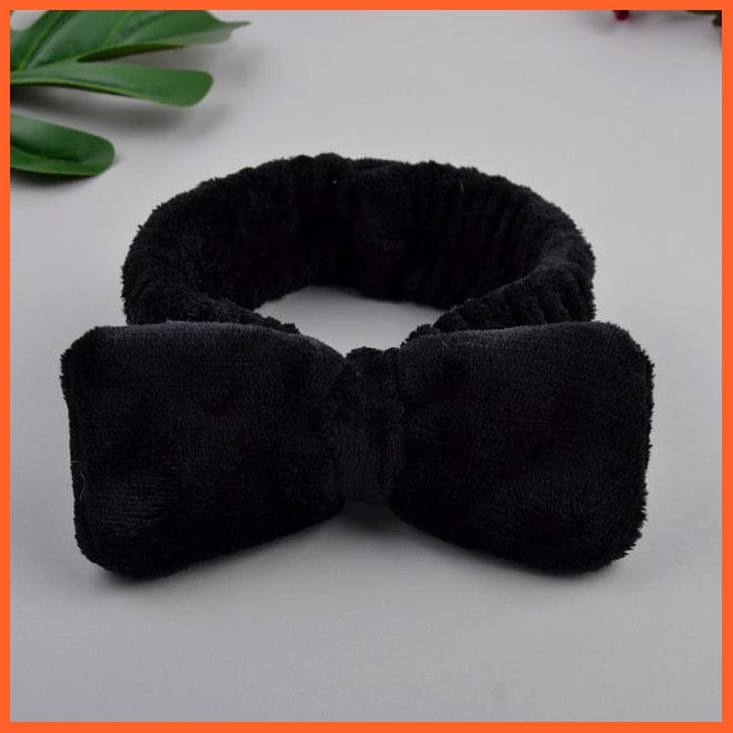 whatagift.com.au Headband 14 New OMG Letter Coral Fleece Bow Hairbands | Headwear Turban Hair Accessories