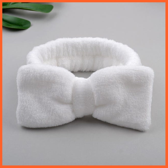 whatagift.com.au Headband 15 New OMG Letter Coral Fleece Bow Hairbands | Headwear Turban Hair Accessories