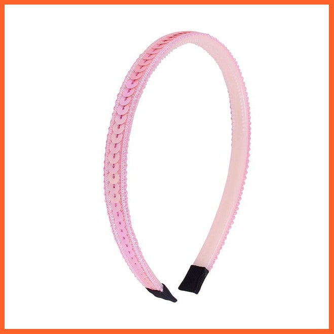 whatagift.com.au Headband 16 Candygirl Glitter Girls Headband | Rainbow Sparkly Sequin Star Hair Accessories