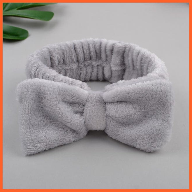 whatagift.com.au Headband 17 New OMG Letter Coral Fleece Bow Hairbands | Headwear Turban Hair Accessories