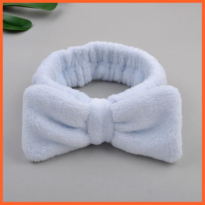 whatagift.com.au Headband 19 New OMG Letter Coral Fleece Bow Hairbands | Headwear Turban Hair Accessories