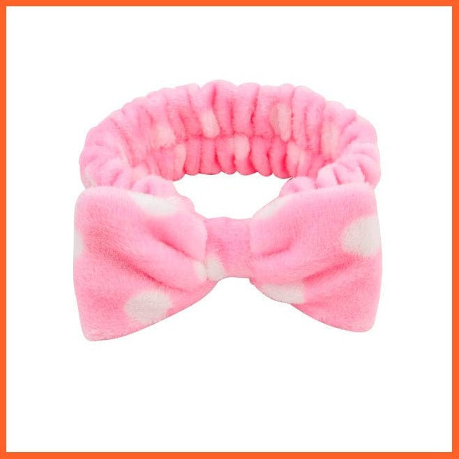 whatagift.com.au Headband 27 New OMG Letter Coral Fleece Bow Hairbands | Headwear Turban Hair Accessories