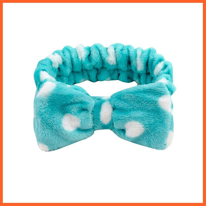 whatagift.com.au Headband 31 New OMG Letter Coral Fleece Bow Hairbands | Headwear Turban Hair Accessories