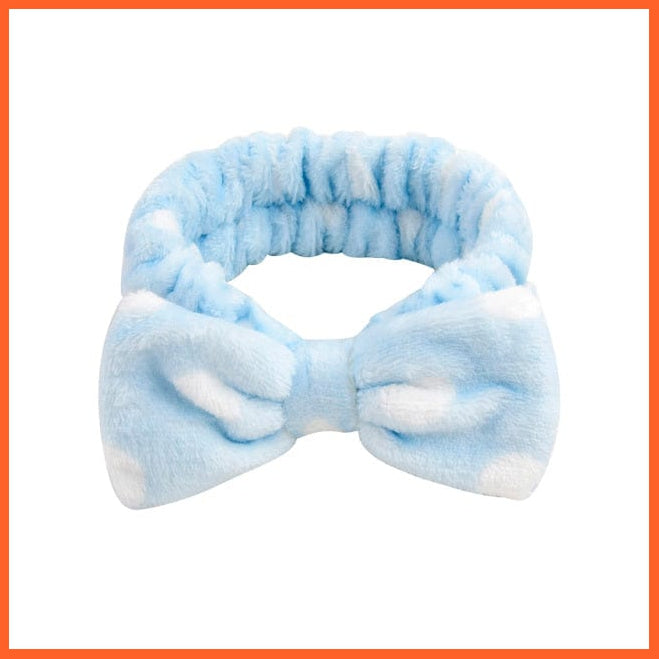 whatagift.com.au Headband 33 New OMG Letter Coral Fleece Bow Hairbands | Headwear Turban Hair Accessories