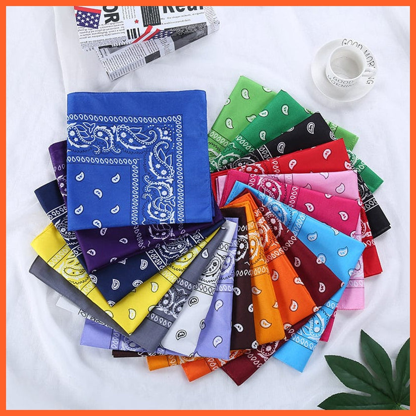 whatagift.com.au Headband Bohemian Print Bandana Hair Bands |  Women Turban Square Scarf Handkerchief