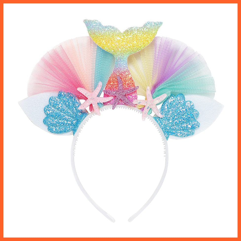 whatagift.com.au Headband Copy of Mermaid Kids Sequin Headband | Princess Party Lace Hair Accessories Photo Props