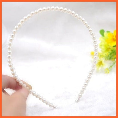 whatagift.com.au Headband FA-01 New Fashion Pearls Hair Band | Versatile Simple Headband for Women
