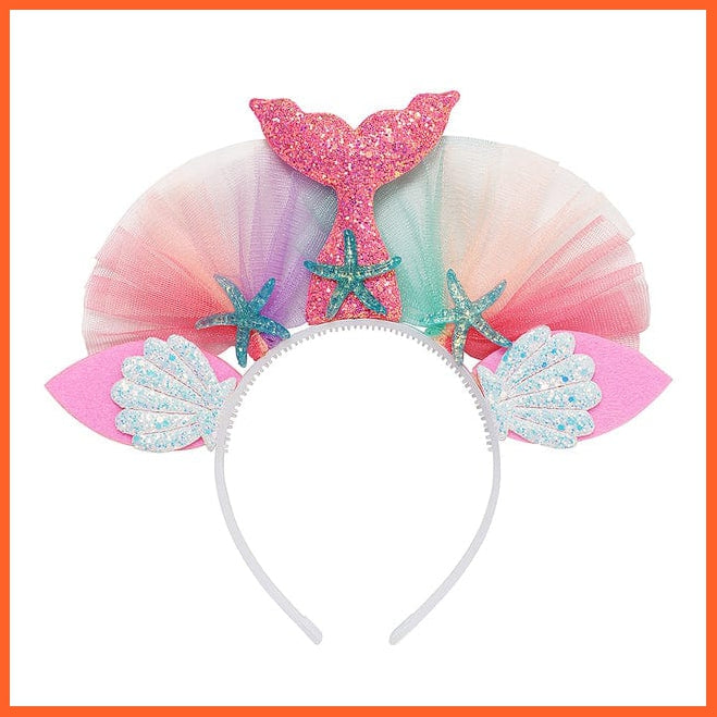 whatagift.com.au Headband K Mermaid Kids Sequin Headband | Princess Party Lace Hair Accessories Photo Props