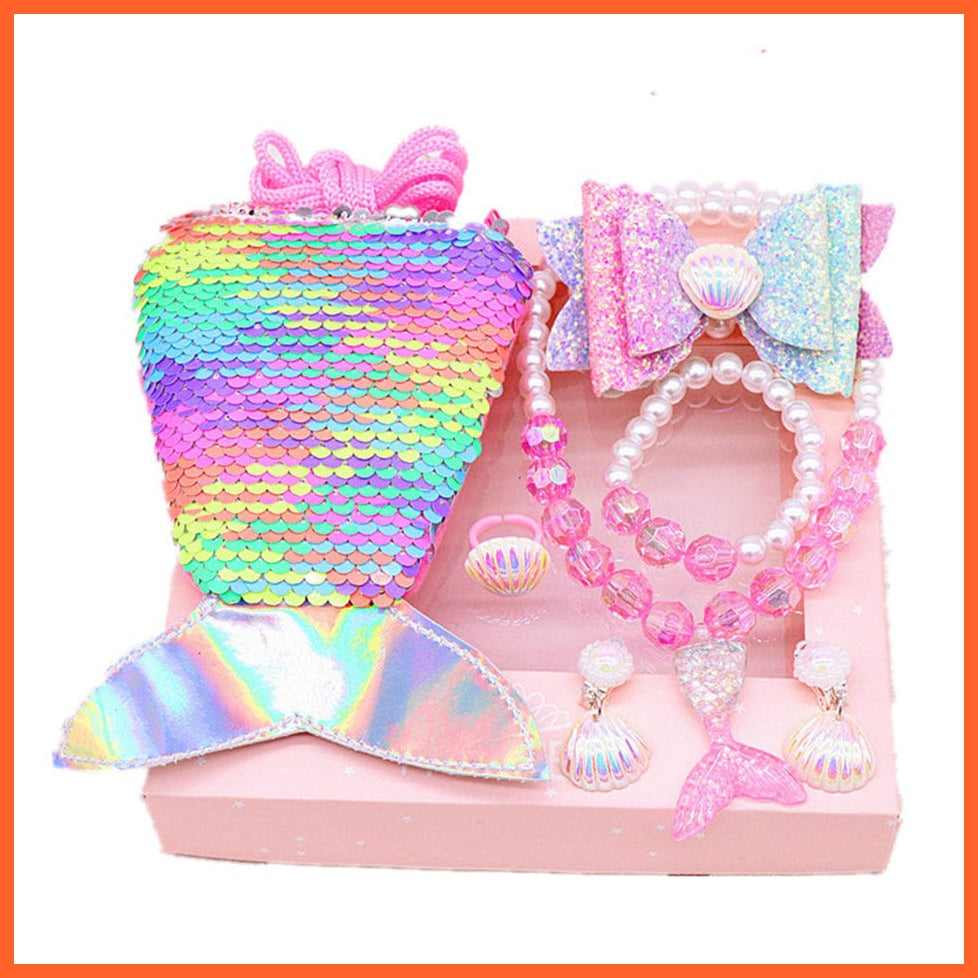 whatagift.com.au Headband Mermaid Kids Sequin Headband | Princess Party Lace Hair Accessories Photo Props