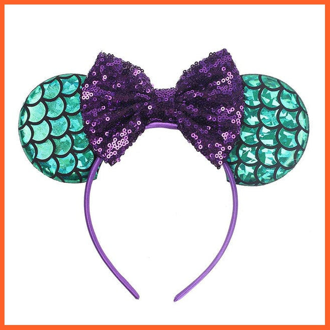 whatagift.com.au Headband Mermaid Kids Sequin Headband | Princess Party Lace Hair Accessories Photo Props