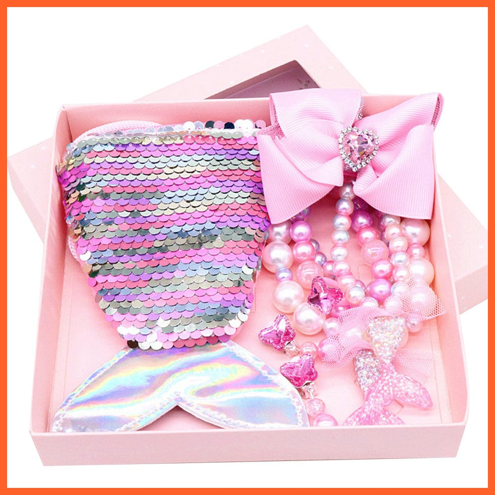 whatagift.com.au Headband Mermaid Kids Sequin Headband | Princess Party Lace Hair Accessories Photo Props