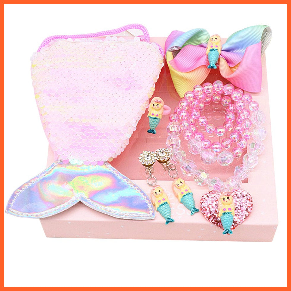 whatagift.com.au Headband Mermaid Kids Sequin Headband | Princess Party Lace Hair Accessories Photo Props