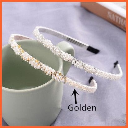 whatagift.com.au Headband New Fashion Pearls Hair Band | Versatile Simple Headband for Women