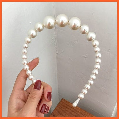 whatagift.com.au Headband New Fashion Pearls Hair Band | Versatile Simple Headband for Women