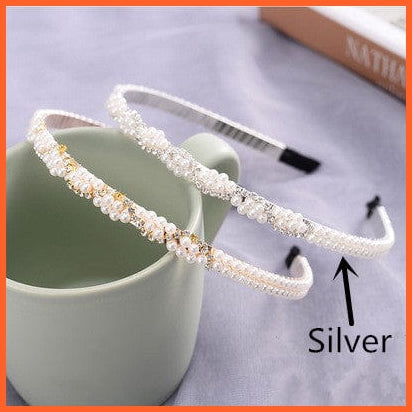 whatagift.com.au Headband New Fashion Pearls Hair Band | Versatile Simple Headband for Women