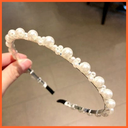 whatagift.com.au Headband New Fashion Pearls Hair Band | Versatile Simple Headband for Women