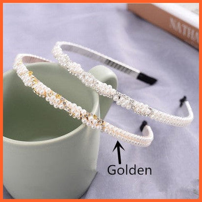 whatagift.com.au Headband New Fashion Pearls Hair Band | Versatile Simple Headband for Women