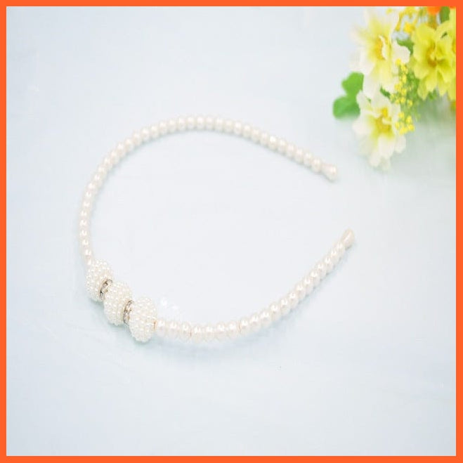 whatagift.com.au Headband New Fashion Pearls Hair Band | Versatile Simple Headband for Women