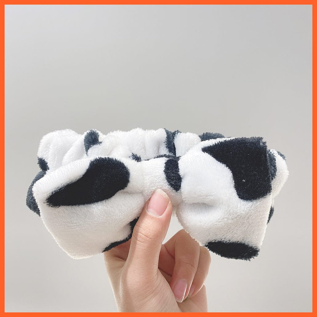whatagift.com.au Headband New OMG Letter Coral Fleece Bow Hairbands | Headwear Turban Hair Accessories