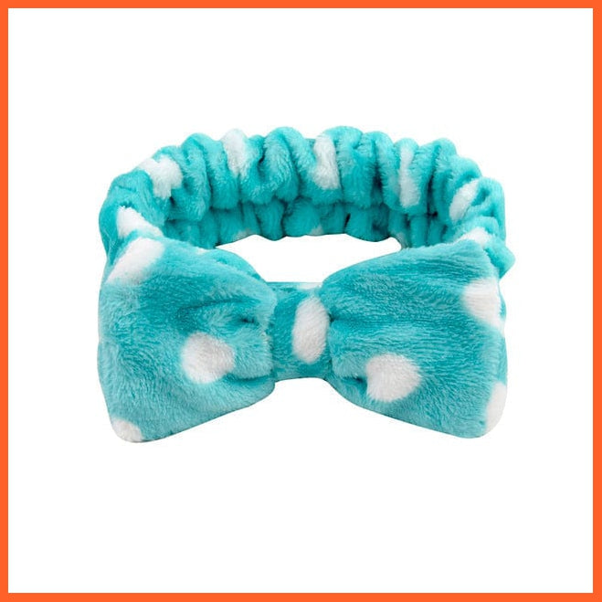 whatagift.com.au Headband New OMG Letter Coral Fleece Bow Hairbands | Headwear Turban Hair Accessories