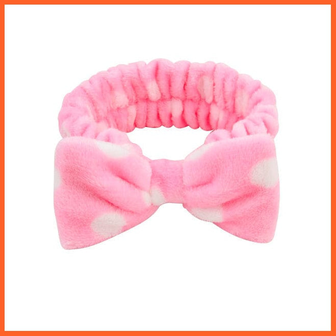 whatagift.com.au Headband New OMG Letter Coral Fleece Bow Hairbands | Headwear Turban Hair Accessories