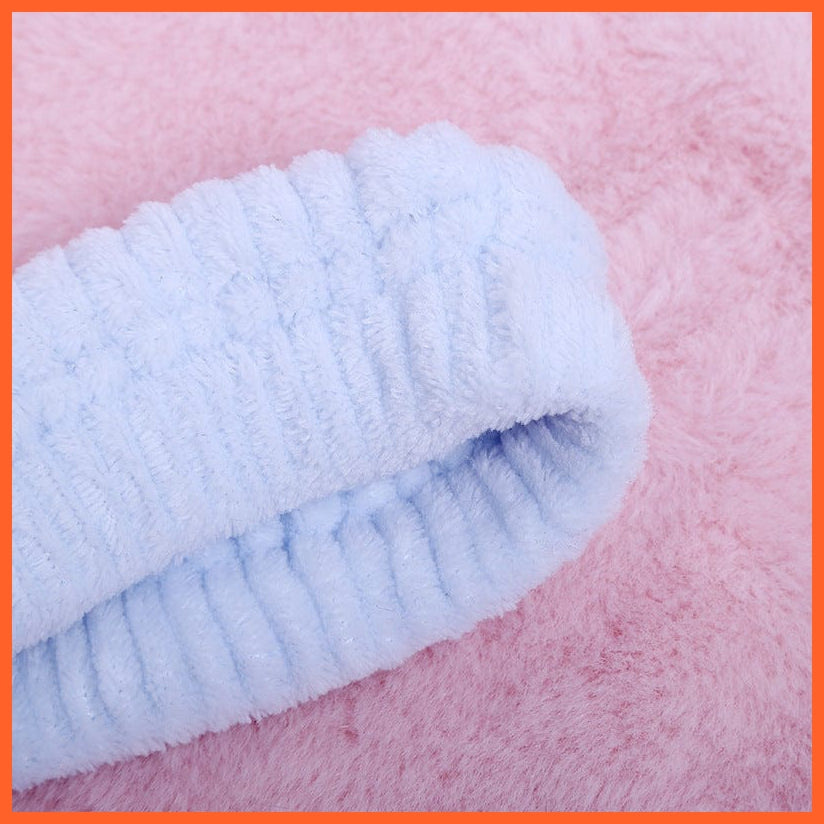 whatagift.com.au Headband New OMG Letter Coral Fleece Bow Hairbands | Headwear Turban Hair Accessories