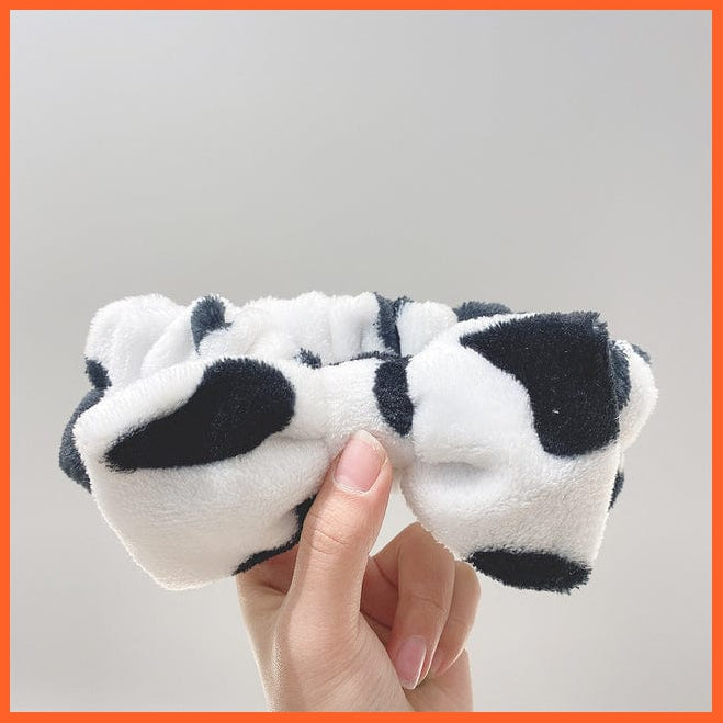 whatagift.com.au Headband New OMG Letter Coral Fleece Bow Hairbands | Headwear Turban Hair Accessories