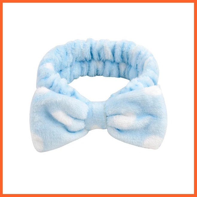 whatagift.com.au Headband New OMG Letter Coral Fleece Bow Hairbands | Headwear Turban Hair Accessories