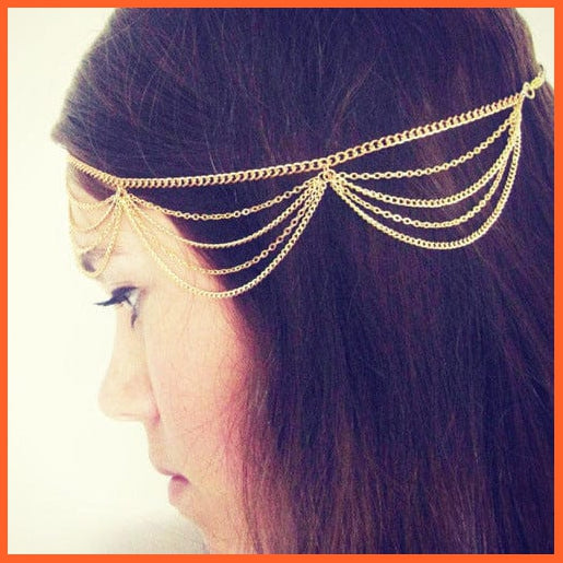 whatagift.com.au Headband P2 1pcs Vintage Bridal Headband Faux Crystal Pearl Tiara Drop Hair Accessories