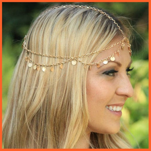 whatagift.com.au Headband P4 1pcs Vintage Bridal Headband Faux Crystal Pearl Tiara Drop Hair Accessories