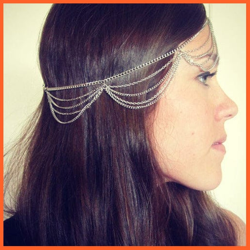 whatagift.com.au Headband P5 1pcs Vintage Bridal Headband Faux Crystal Pearl Tiara Drop Hair Accessories