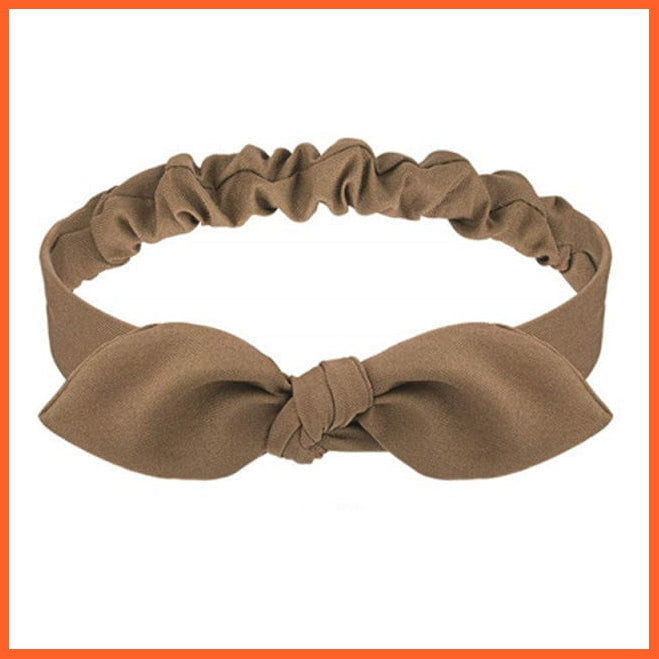 whatagift.com.au Headband S5 New Boho Soft Solid Print Headbands | Vintage Cross Knot Elastic Turban Bandanas