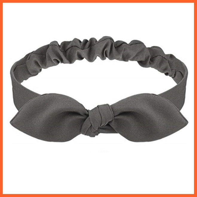 whatagift.com.au Headband S6 New Boho Soft Solid Print Headbands | Vintage Cross Knot Elastic Turban Bandanas