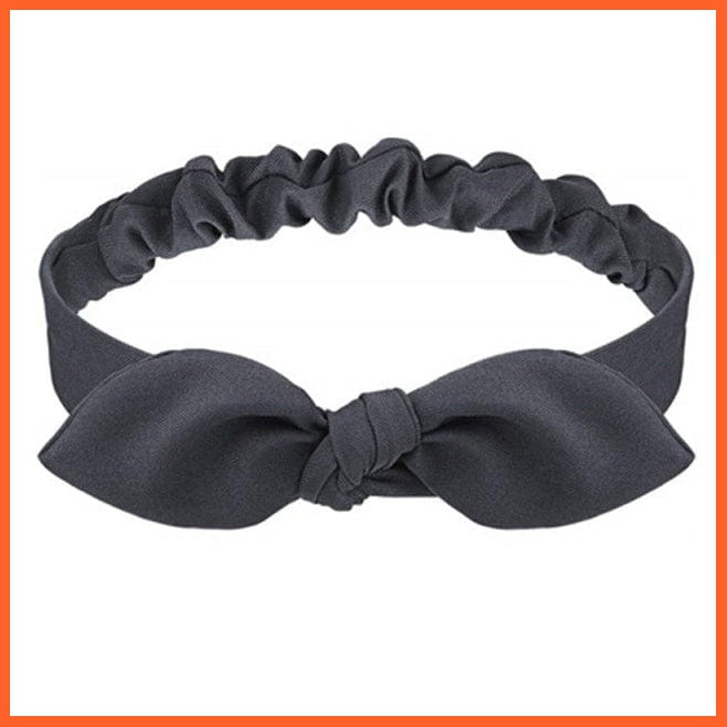whatagift.com.au Headband S9 New Boho Soft Solid Print Headbands | Vintage Cross Knot Elastic Turban Bandanas