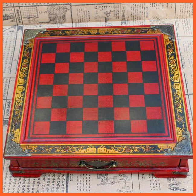 High Quality Chess Set | Beautiful Wooden Board Terracotta Warriors And Horses Chess Set | whatagift.com.au.